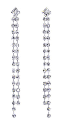 Rhinestone-Dangle-Earrings #13108 by Rhinestone Jewelry Corporation