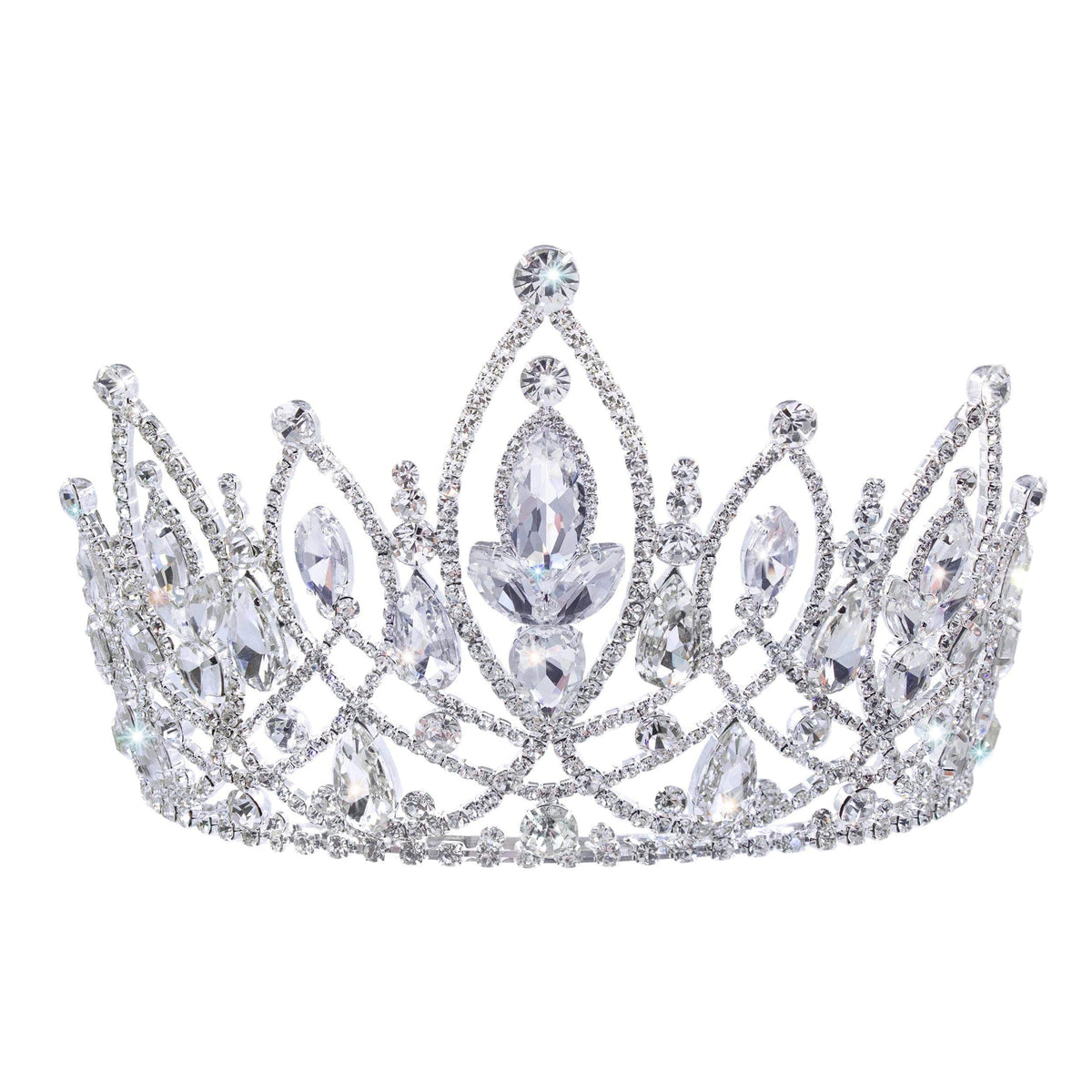 17553 - Diamond Dream Tiara with Combs - 4.5