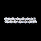 #14541 - Double Wraparound Coil Rhinestone and Pearl Bracelet Bracelets Rhinestone Jewelry Corporation