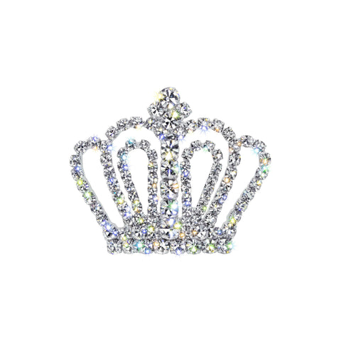 #11897 Rhinestone Crown Pin Pins - Pageant & Crown Rhinestone Jewelry Corporation