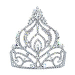 #15717 - Navette Mountain Tiara - 5.75" Tiaras & Crowns up to 6" Rhinestone Jewelry Corporation