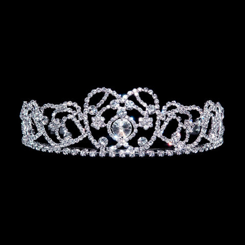 Princess Diana "Spencer" Tiara - #8361 Tiaras up to 2" Rhinestone Jewelry Corporation