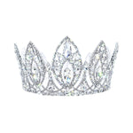 #17439 Magnificent Marquis Fixed Crown 3" Tall and 4" Diameter Tiaras up to 4 Rhinestone Jewelry Corporation