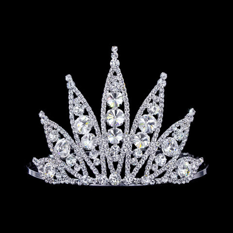 #17394 - Rivoli Burst Cowgirl Hat Crown Western Jewelry Rhinestone Jewelry Corporation