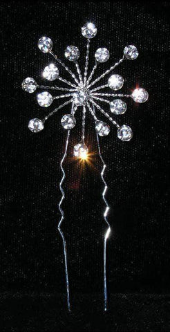 #15612 - Crystal Wire Burst Hair Pin Bobbie and Hair Pins Rhinestone Jewelry Corporation