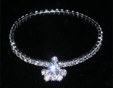 #12842 - Crown Stretch Bracelet Bracelets Rhinestone Jewelry Corporation