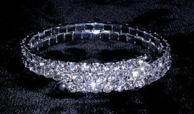 #13621 - Double Wraparound Coil Bracelet Bracelets Rhinestone Jewelry Corporation