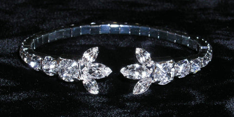 #14947 - Crown Tops Wraparound Coil Bracelet Bracelets Rhinestone Jewelry Corporation