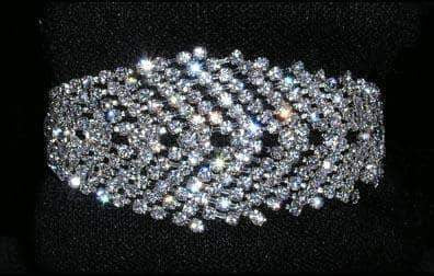 #15147 - Graduated Bracelet Bracelets Rhinestone Jewelry Corporation