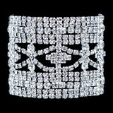 #16503 - Vintage Looking Queen's Rhinestone Bracelet Bracelets Rhinestone Jewelry Corporation