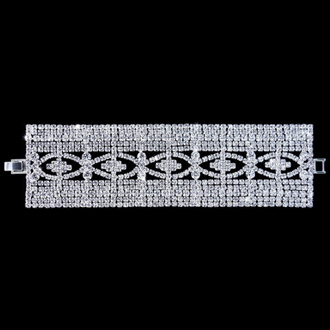 #16503 - Vintage Looking Queen's Rhinestone Bracelet Bracelets Rhinestone Jewelry Corporation