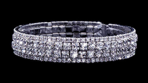 #16836 - Framed Rhinestone Wraparound Bracelet Bracelets Rhinestone Jewelry Corporation