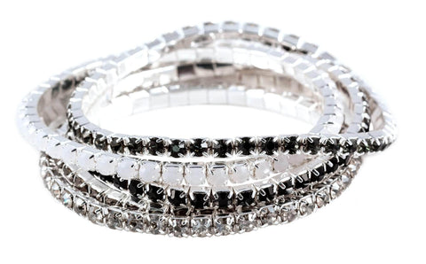 #91115 - Evening Affair Buncher Bracelets Bracelets Rhinestone Jewelry Corporation