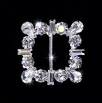 #13761 Fancy Square Buckle Buckles & Slides Rhinestone Jewelry Corporation