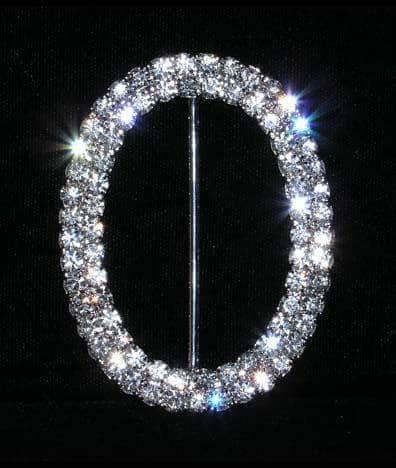 #6226 - Oval Buckle Buckles & Slides Rhinestone Jewelry Corporation