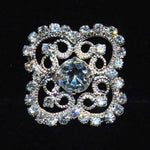 Square Filigree Button #7557 Buttons - Other Shapes Rhinestone Jewelry Corporation