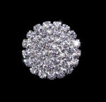 Medium Pave Button #5793MD - 13/16" Buttons - Round Rhinestone Jewelry Corporation