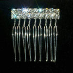 #12143 2 Row Rhinestone Twisted Wire Comb Combs Rhinestone Jewelry Corporation