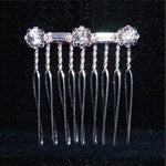 #12702 Baguette Stone Comb Combs Rhinestone Jewelry Corporation