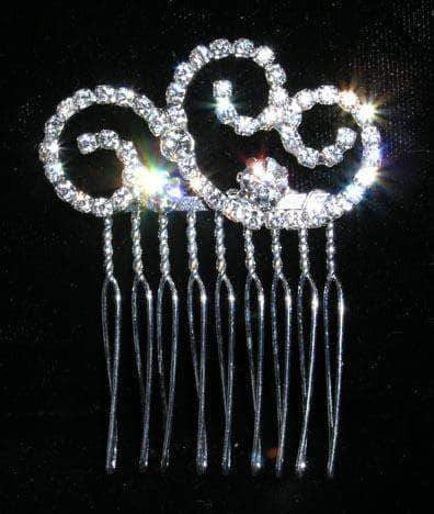 #13811 - Nouveau Hair Comb Combs Rhinestone Jewelry Corporation