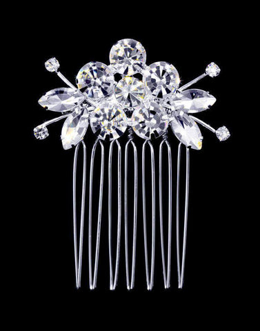 #16859 - Bouquet Hair Comb Combs Rhinestone Jewelry Corporation