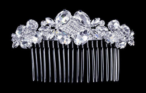 #16865 - Clusters of Hope Hair Comb Combs Rhinestone Jewelry Corporation