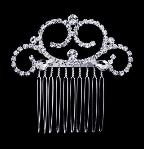 #16870 - Swirl Hair Comb (Limited Supply) Combs Rhinestone Jewelry Corporation