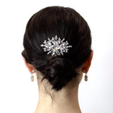 #16871 - Elegant Burst Hair Comb Combs Rhinestone Jewelry Corporation