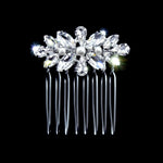 #17254 - Pearl Burst Hair Comb Combs Rhinestone Jewelry Corporation