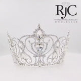 #17342 - Magical Hearts Adjustable Crown - 5.25" Tall Tiaras & Crowns up to 6" Rhinestone Jewelry Corporation