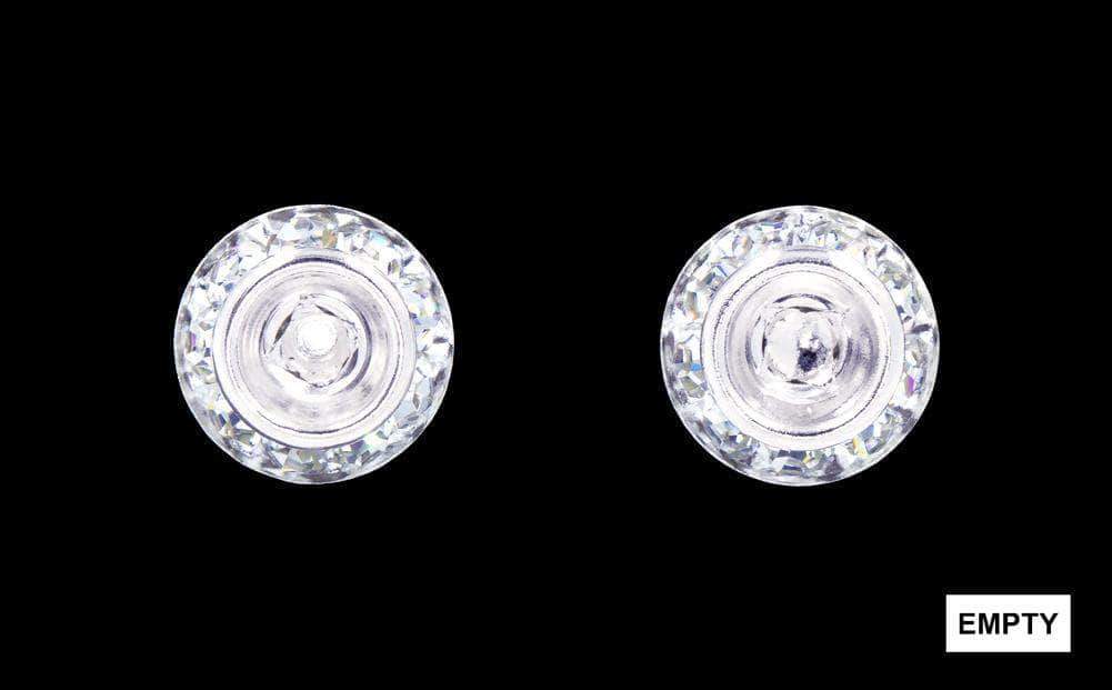 12535 11mm Rondel with Rivoli Button Dance Earrings without a center