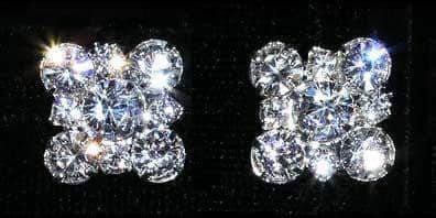 #14122 -  Diamond Dot Earrings Earrings - Button Rhinestone Jewelry Corporation