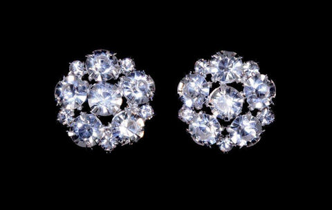 #16377 - Small Galaxy Post Earrings Earrings - Button Rhinestone Jewelry Corporation