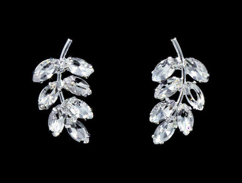 #16944 - Laurel Earrings - 3/4" Earrings - Button Rhinestone Jewelry Corporation