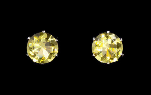 3.0 Carat CZ Sunflower Stud Earrings (#17046-292) Earrings - Button Rhinestone Jewelry Corporation
