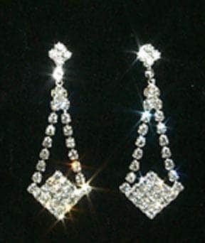 #10013E - Rhinestone Dangle Earring Earrings - Dangle Rhinestone Jewelry Corporation