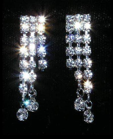 #14014 - Waterfall Earring Earrings - Dangle Rhinestone Jewelry Corporation