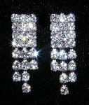 #14134 - Crystal Rivet Earring Earrings - Dangle Rhinestone Jewelry Corporation