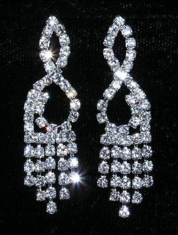 #14158 - Dancing Lady Earring Earrings - Dangle Rhinestone Jewelry Corporation