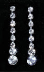 #14168 -Graduated Bottom Drop Earring Earrings - Dangle Rhinestone Jewelry Corporation