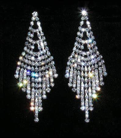 #15068 - An After 5 Affair Earring Earrings - Dangle Rhinestone Jewelry Corporation