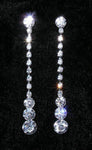 #15082 - Graduated Raindrop Earrings Earrings - Dangle Rhinestone Jewelry Corporation