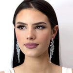 #15089 - Angel Wing Earrings Earrings - Dangle Rhinestone Jewelry Corporation