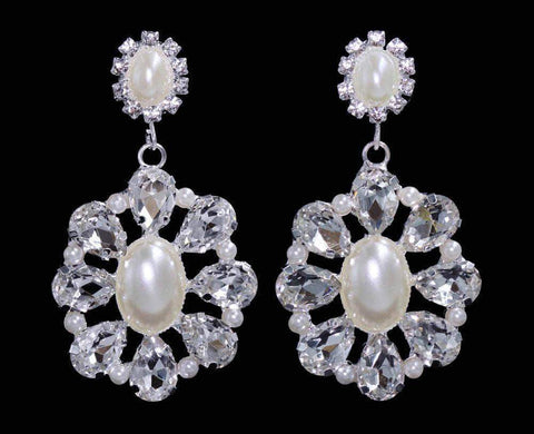 #16556 - Victorian Ball Drop Earrings Earrings - Dangle Rhinestone Jewelry Corporation