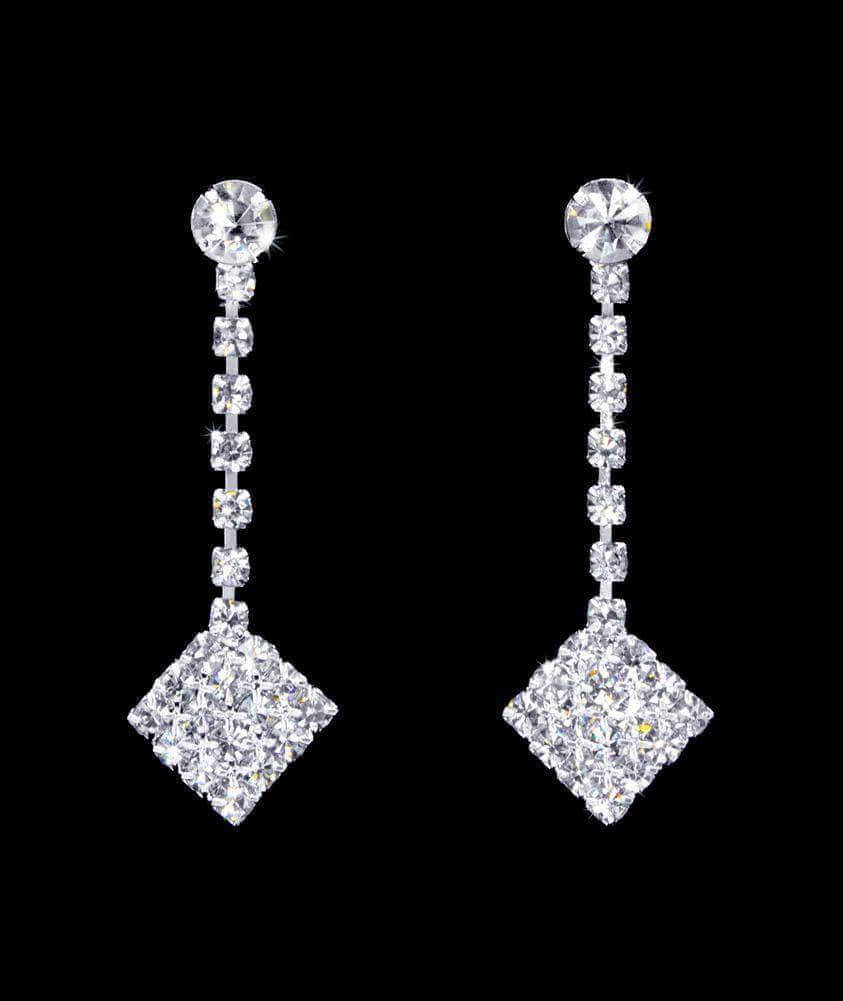 Simple diamond drop earrings Clearance