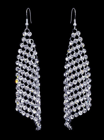 #16948 - Cascading Waterfall earrings Earrings - Dangle Rhinestone Jewelry Corporation