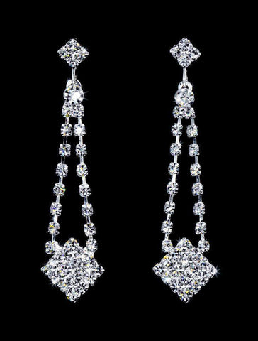 #16998 - Rhinestone Dangle Earring Earrings - Dangle Rhinestone Jewelry Corporation