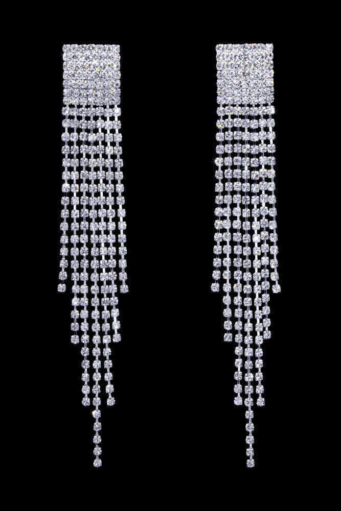 17072 - Flapper Fringe Earrings - 4.25