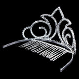 #14837 - Radiant Crown Frontal Comb Frontal Combs Rhinestone Jewelry Corporation