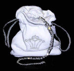Jewelry Pouch - White Jewelry Pouches Rhinestone Jewelry Corporation